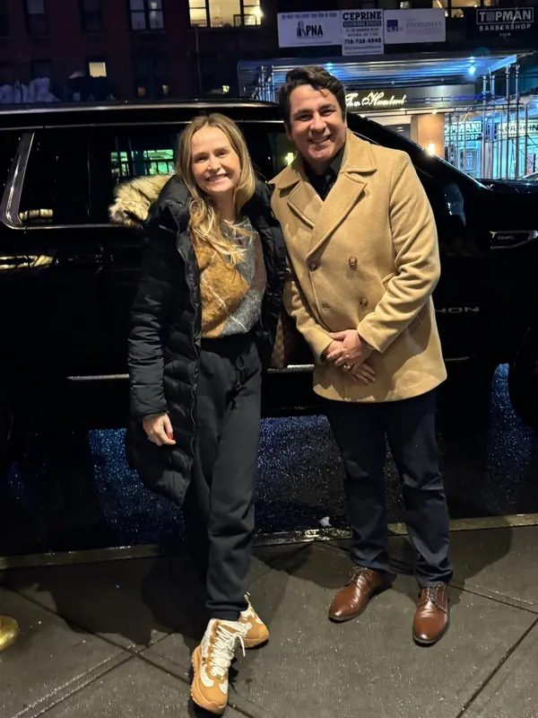Casal atendido pela W7 Transfer em Nova York
